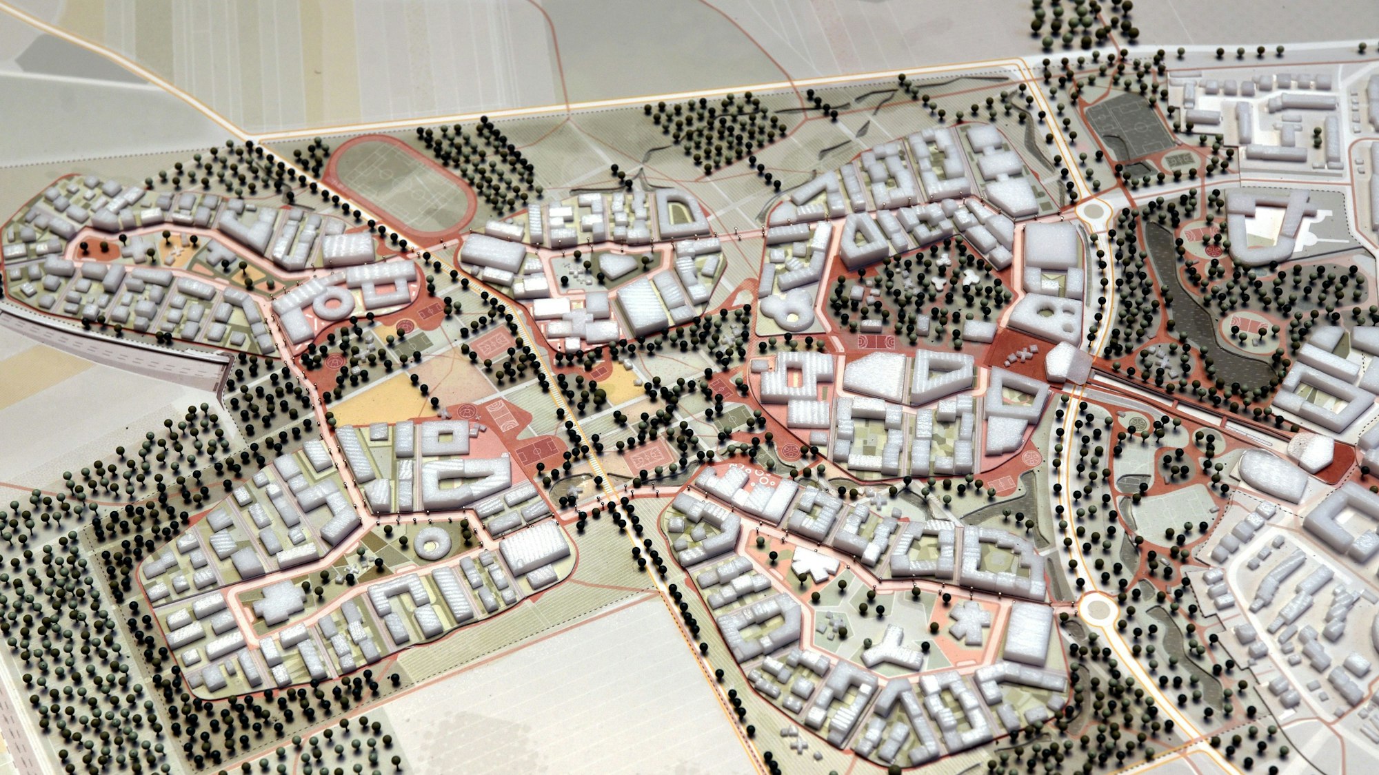 Der Siegerentwurf: So soll der Stadtteil Kreuzfeld einmal aussehen.