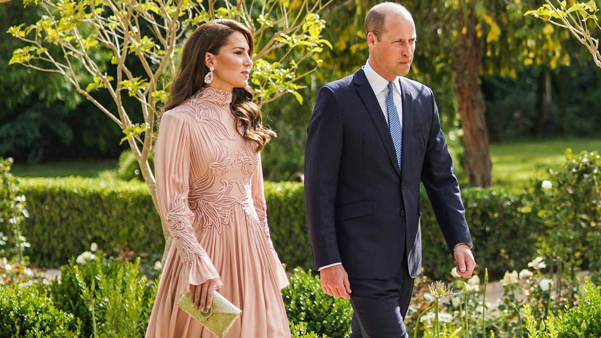 Prinzessin Kate und Prinz William beim Empfang.