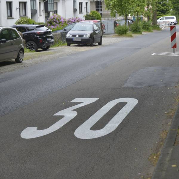 Die Fahrbahnverengungen in Altenlinde.