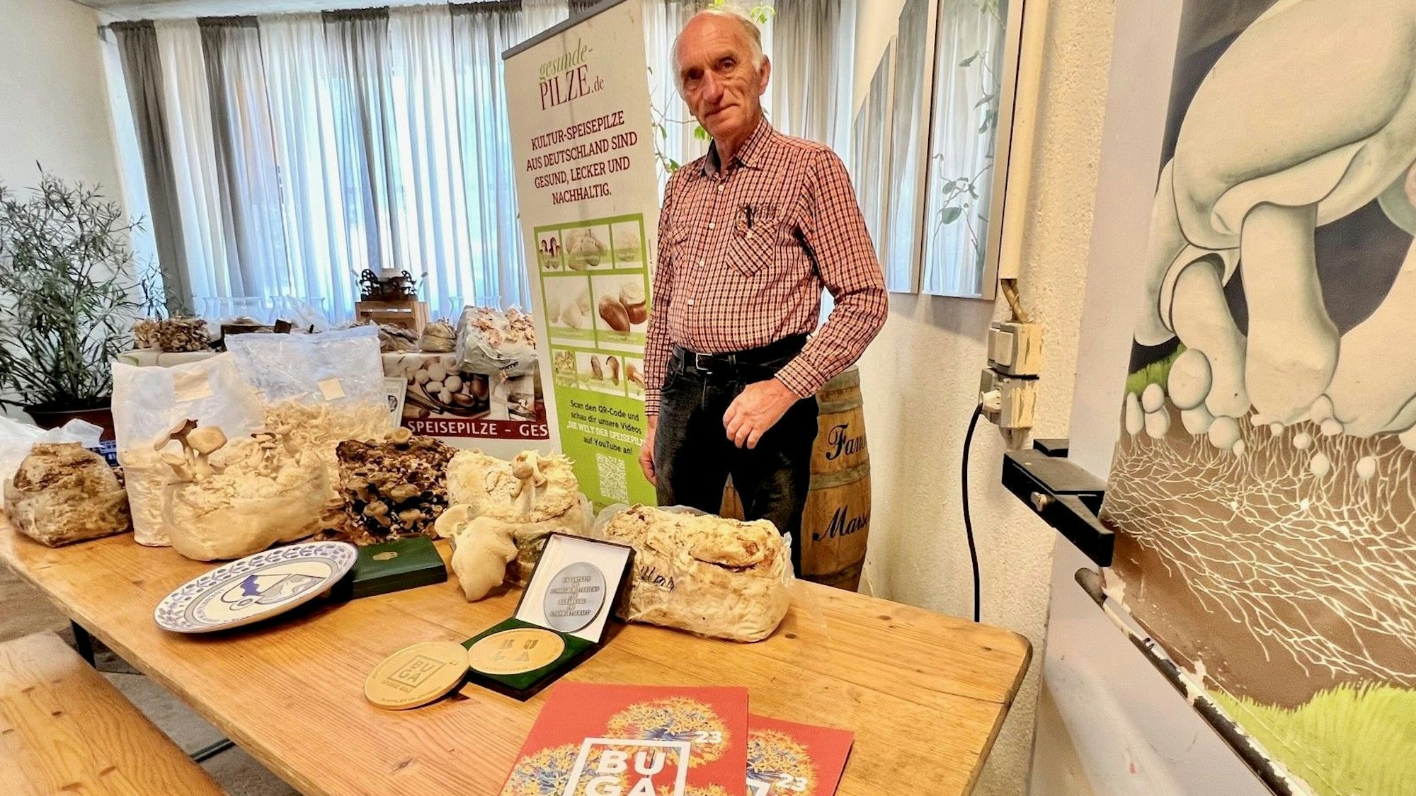 Peter Marseille, Deutscher Pilzbotschafter, Champignonzüchter aus Leichlingen