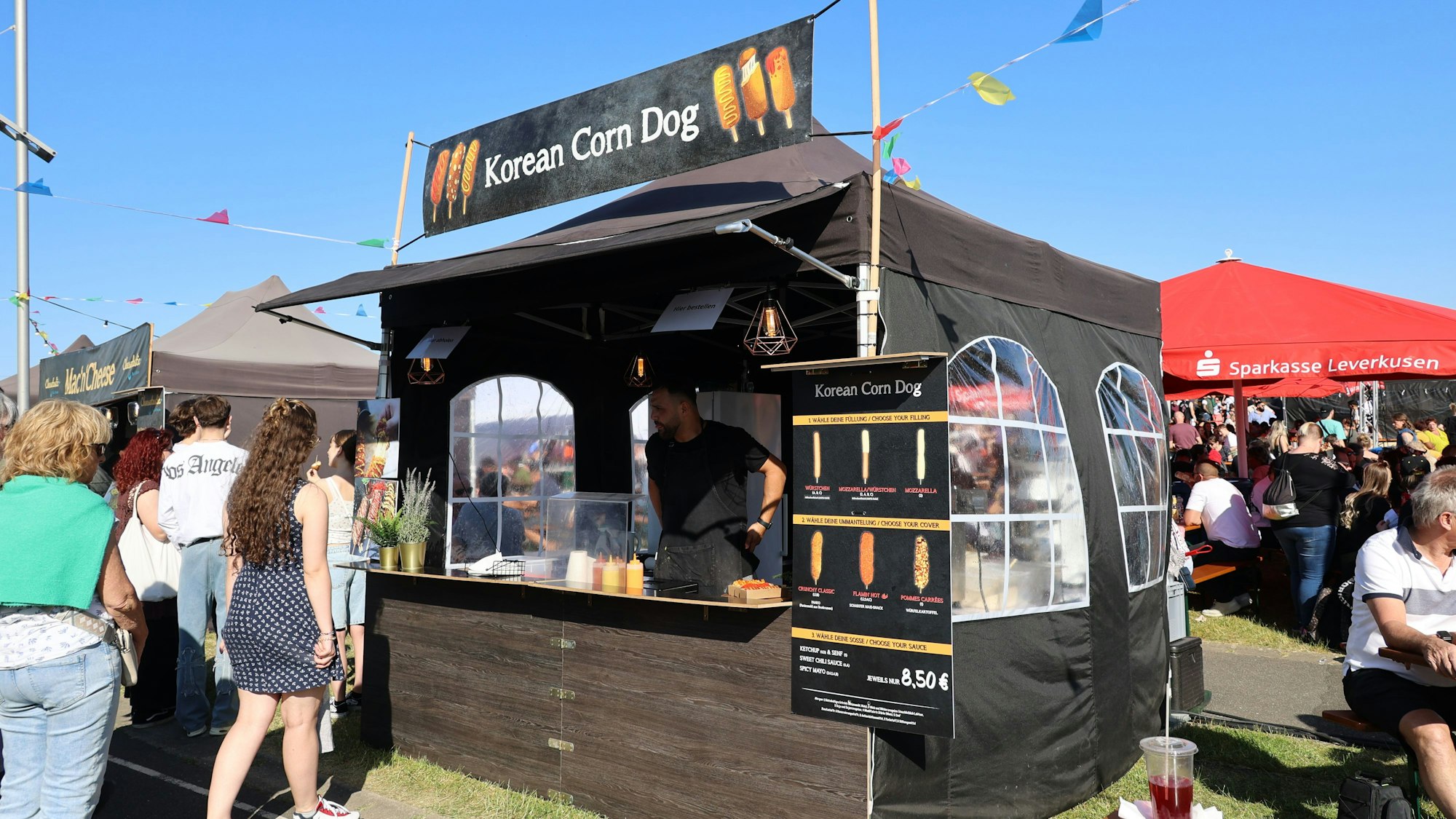 Ein koreanischer Essensstand