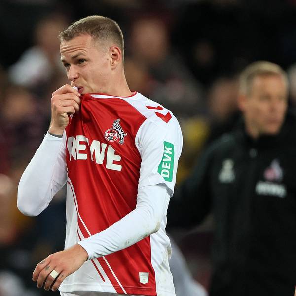 Ondrej Duda vom 1. FC Köln zeigt sich enttäuscht.