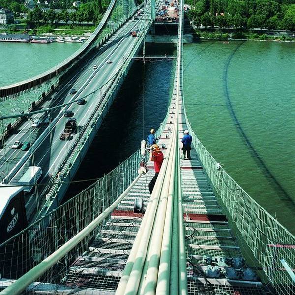 Bau der Rodenkirchener Brücke