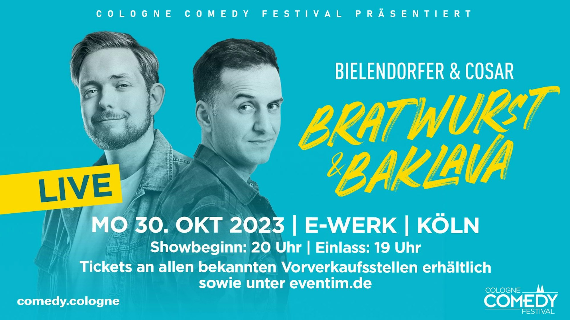 Der Flyer von „Bratwurst & Baklava“.