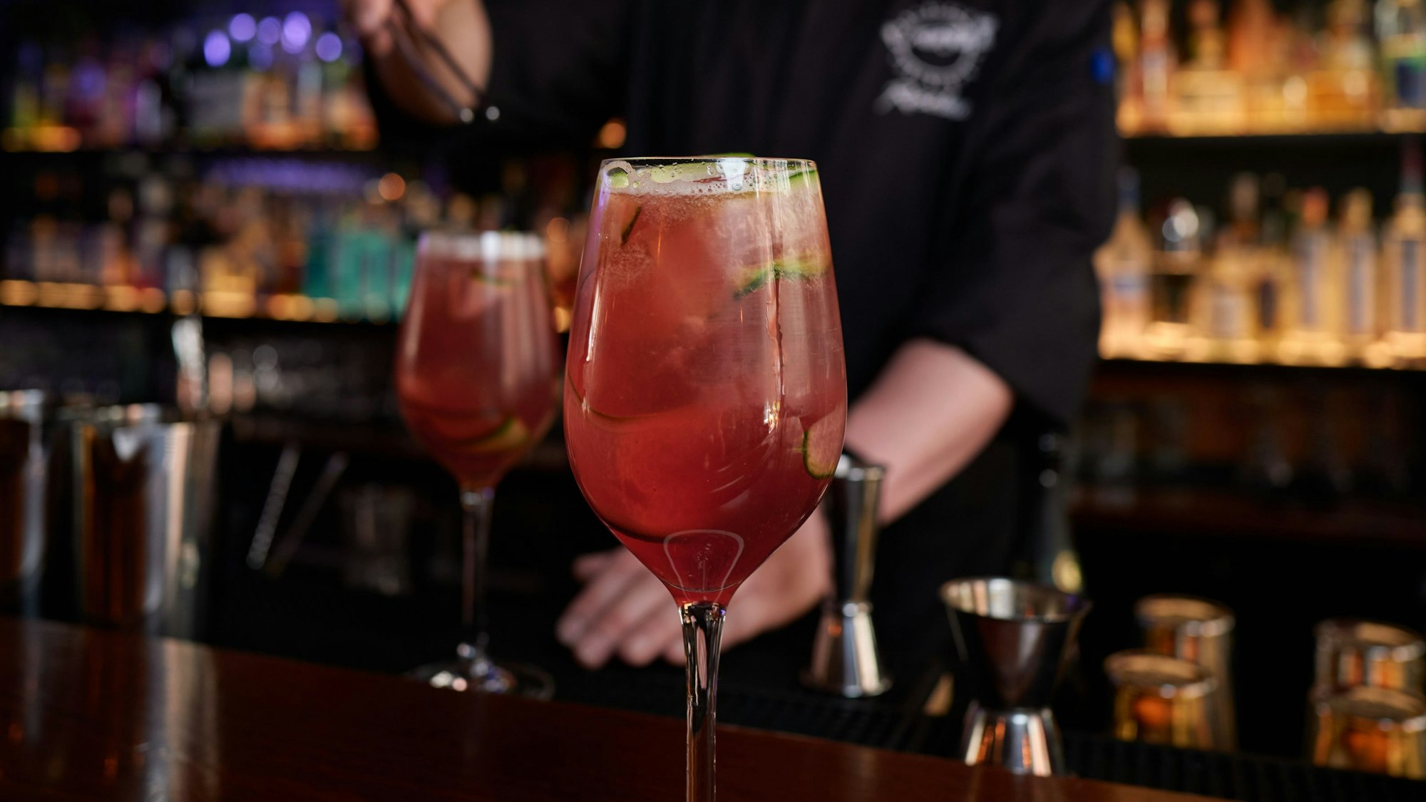 Der No-Melon-Cocktail des Rosebud-Barchefs Cedric Golze-Schlieper. Foto: Christian Festag