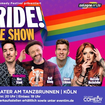 Der Flyer von der großen Gala „Pride! The Show“.
