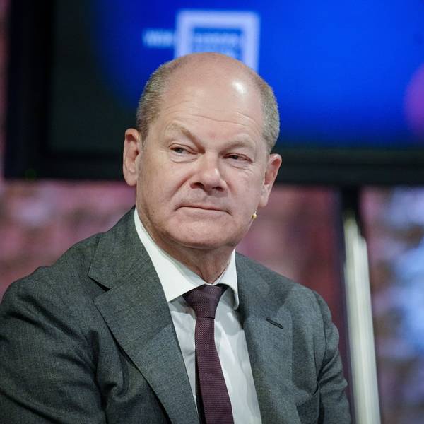 Bundeskanzler Olaf Scholz (SPD) nimmt am 25. Internationalen WDR Europaforum teil.