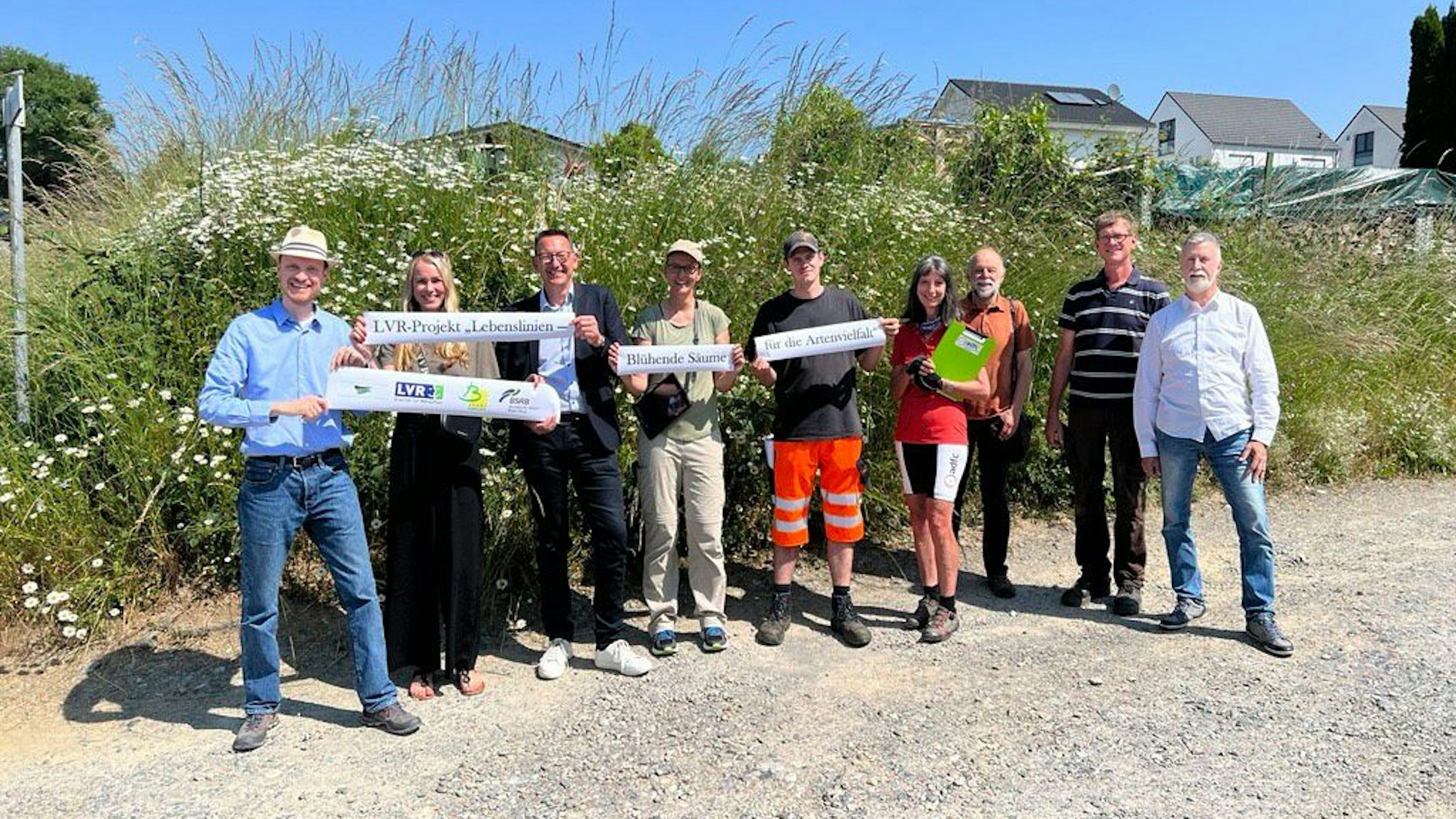 Die Projektbeteiligten von links: Dr. Bernd Freymann, Svenja Mühlsiegl, Dirk Runge, Manuela Thomas, Daniel Wojtas, Sabine Krämer-Kox, Manfred Lindenau, Frank Paas und Thomas Wirtz.