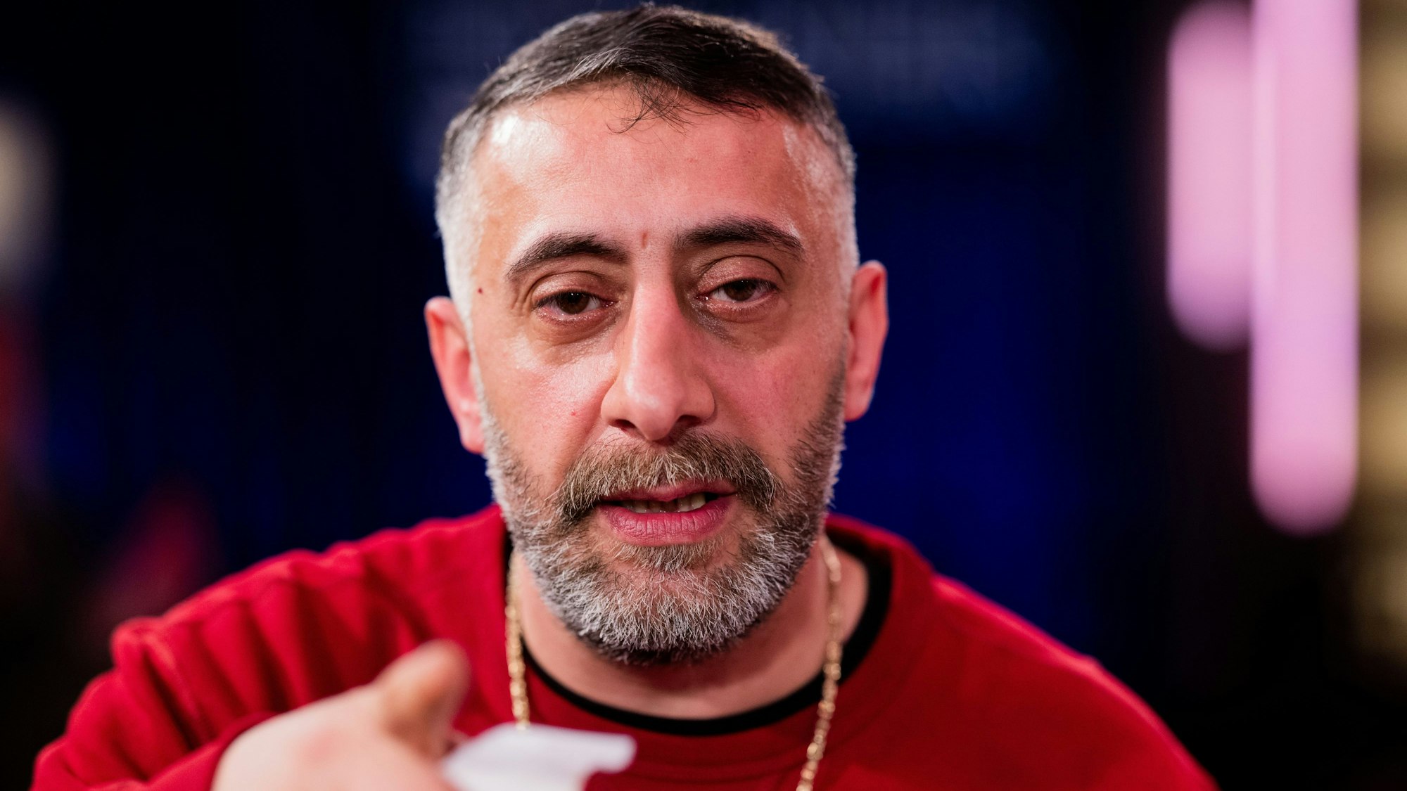 Kida Khodr Ramadan, Schauspieler, aufgenommen im Anschluss an die Talkshow „Kölner Treff“ in den WDR Studios in Bocklemünd.