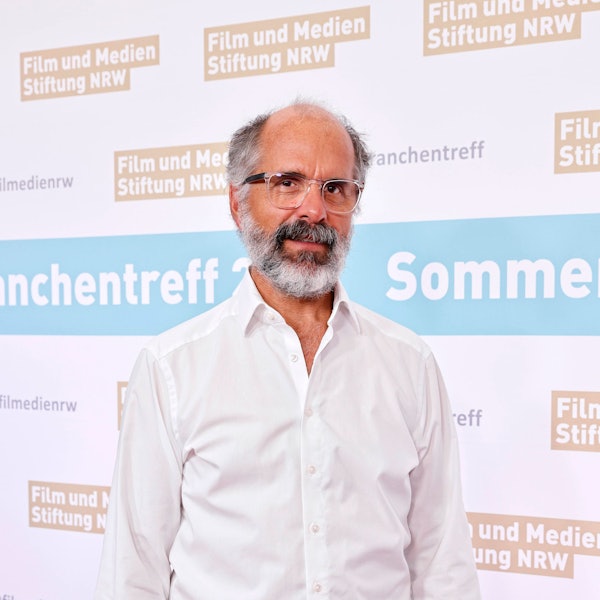 Schauspieler Christoph Maria Herbst beim Sommer Branchentreff der Film- und Medienstiftung NRW in der Wolkenburg.