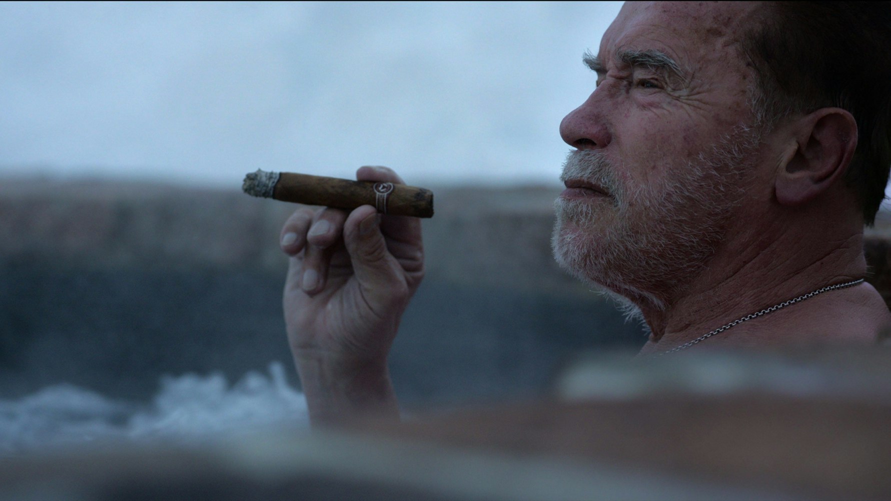 Arnold Schwarzenegger in einer Szene der Dokumentation "Arnold"