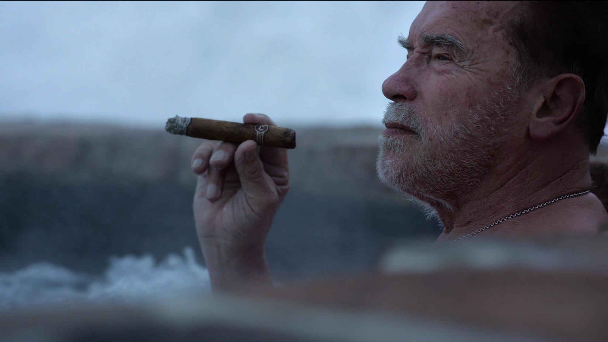 Arnold Schwarzenegger in einer Szene der Dokumentation "Arnold"