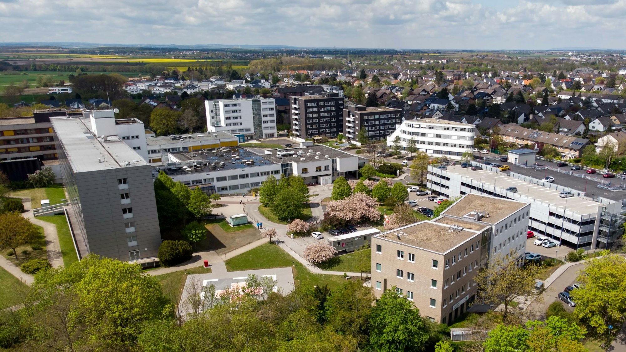 Das Luftbild zeigt das Marien-Hospital in Euskirchen.