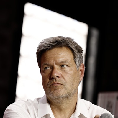 7. Juni 2023, Berlin: Robert Habeck (Bündnis 90/Die Grünen), Vizekanzler und Bundesminister für Wirtschaft und Klimaschutz, bei einem Gespräch zum Thema „Angebot und Nachfrage“· während der Digital-Konferenz „Republica“.