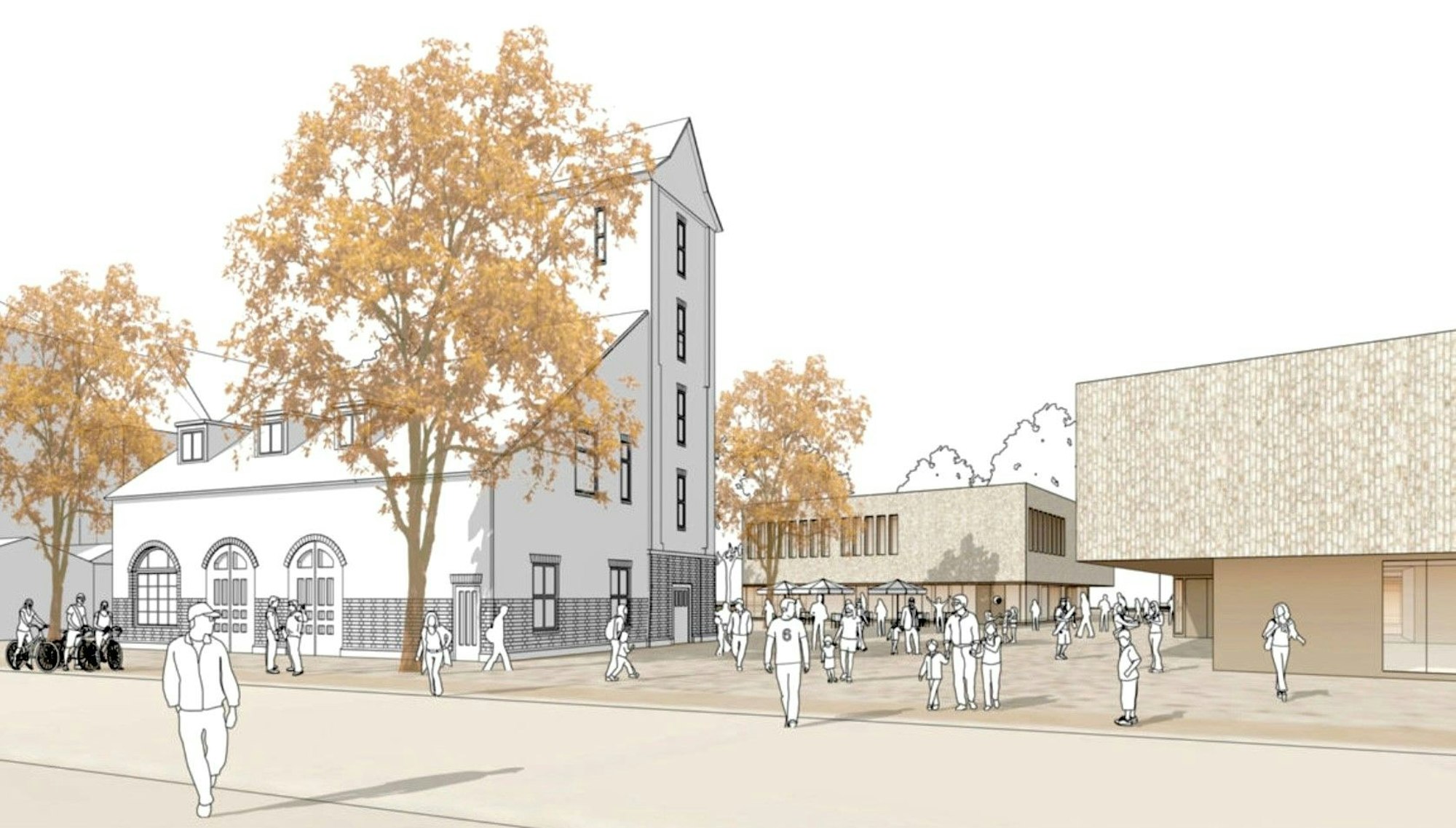 Architektenentwurf für Quartierstreffpunkt Wiesdorf
