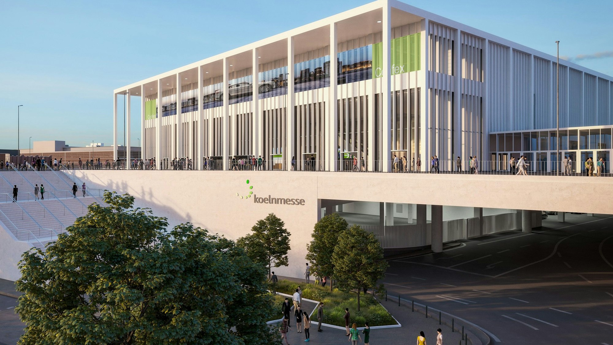 Visualisierungen Confex Koelnmesse - neue Konferenzzentrum der Kölner Messe