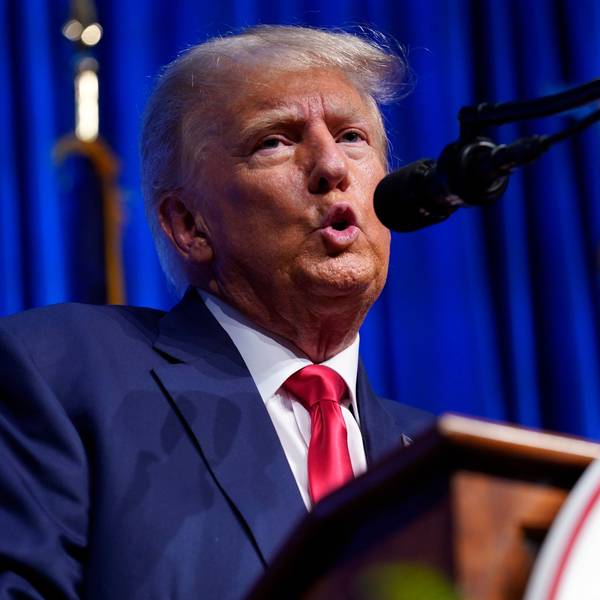 Der ehemalige Präsident Donald Trump spricht auf dem Parteitag der Republikaner in North Carolina.
