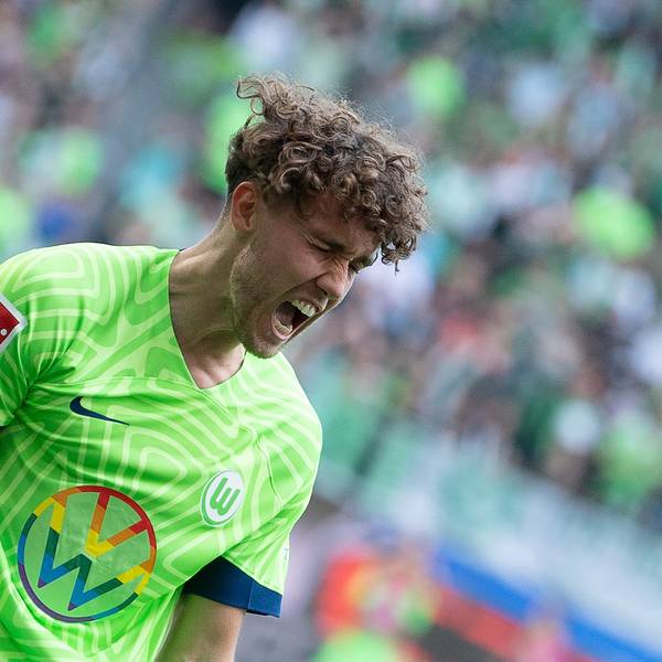 Wolfsburgs Luca Waldschmidt jubelt nach seinem Tor zum 2:0. Zur neuen Saison könnte der 27-Jährige zum 1. FC Köln wechseln.