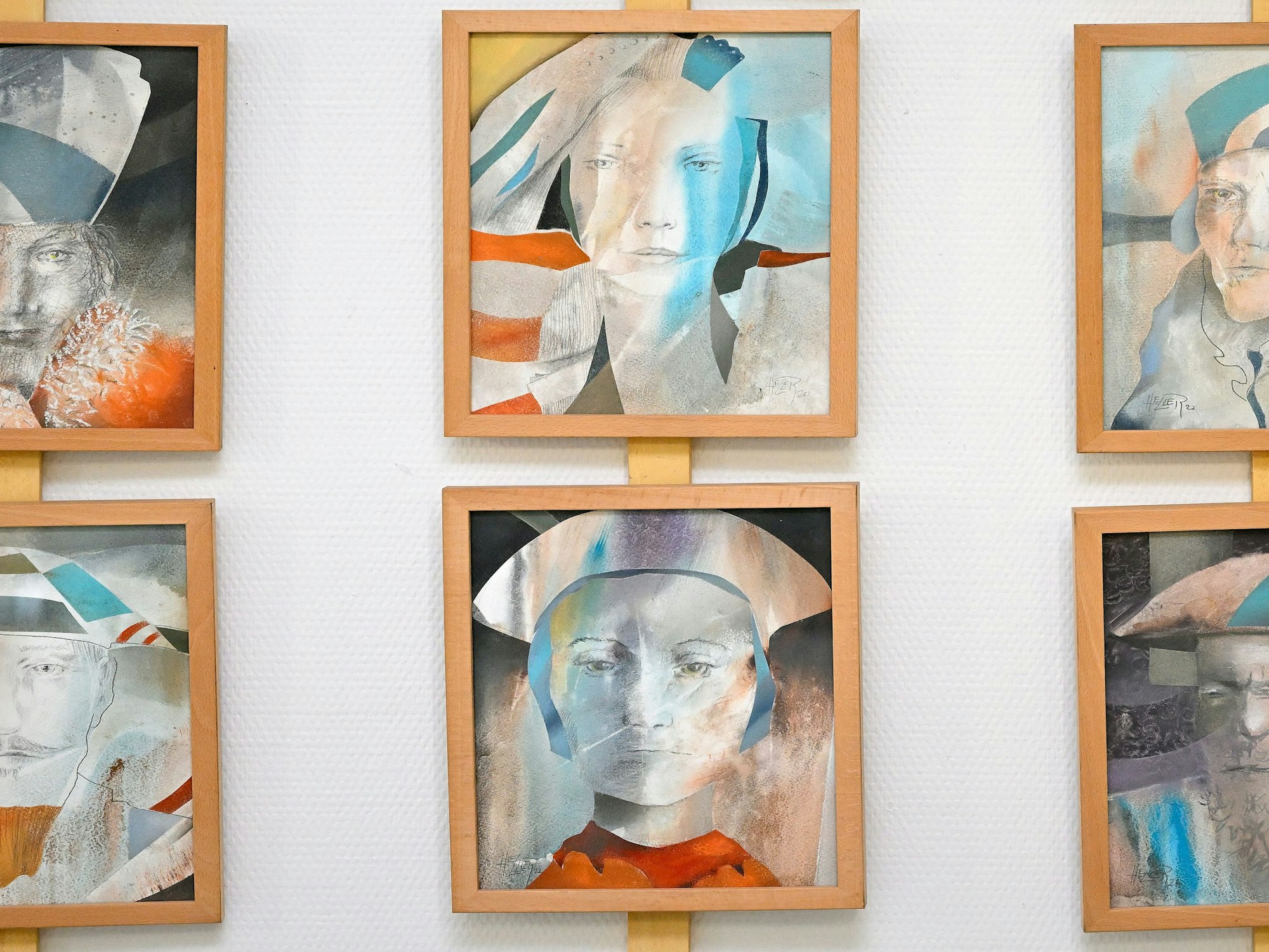 Porträts der Ausstellung von Frank Heller.