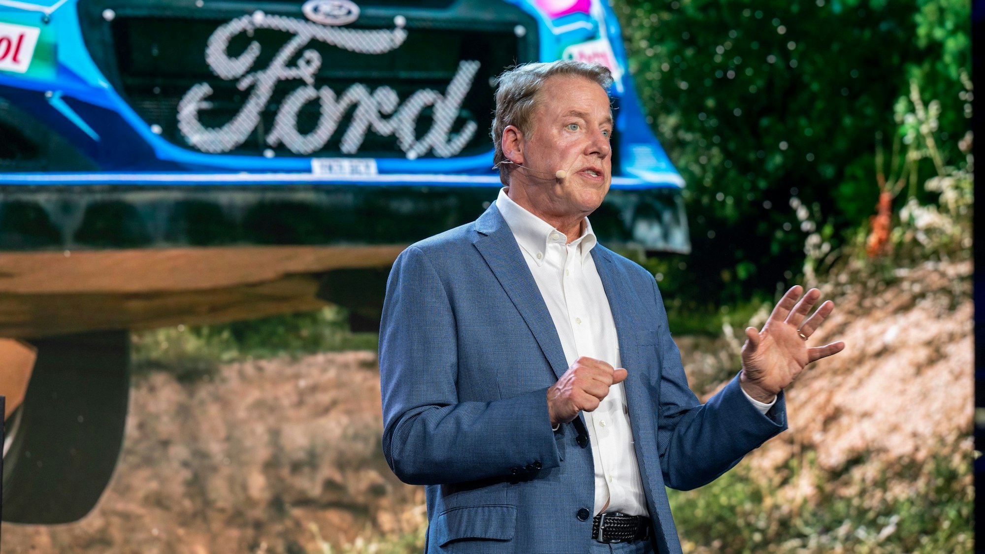 12.06.2023, Köln: William Clay Ford Jr., Executive Chair of Ford Motor Company und Urenkel des Firmengründers. Offizielle Eröffnungsfeier des Ford Cologne Electric Vehicle Center. Foto: Uwe Weiser
