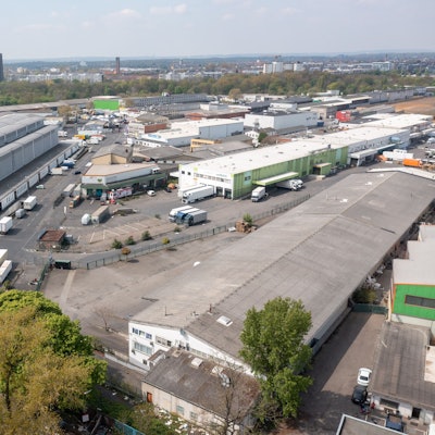 Gelände des Großmarktes in Raderthal. Der Großmarkt soll verlagert werden. Auf dem Gelände entsteht die „Parkstadt Süd“.