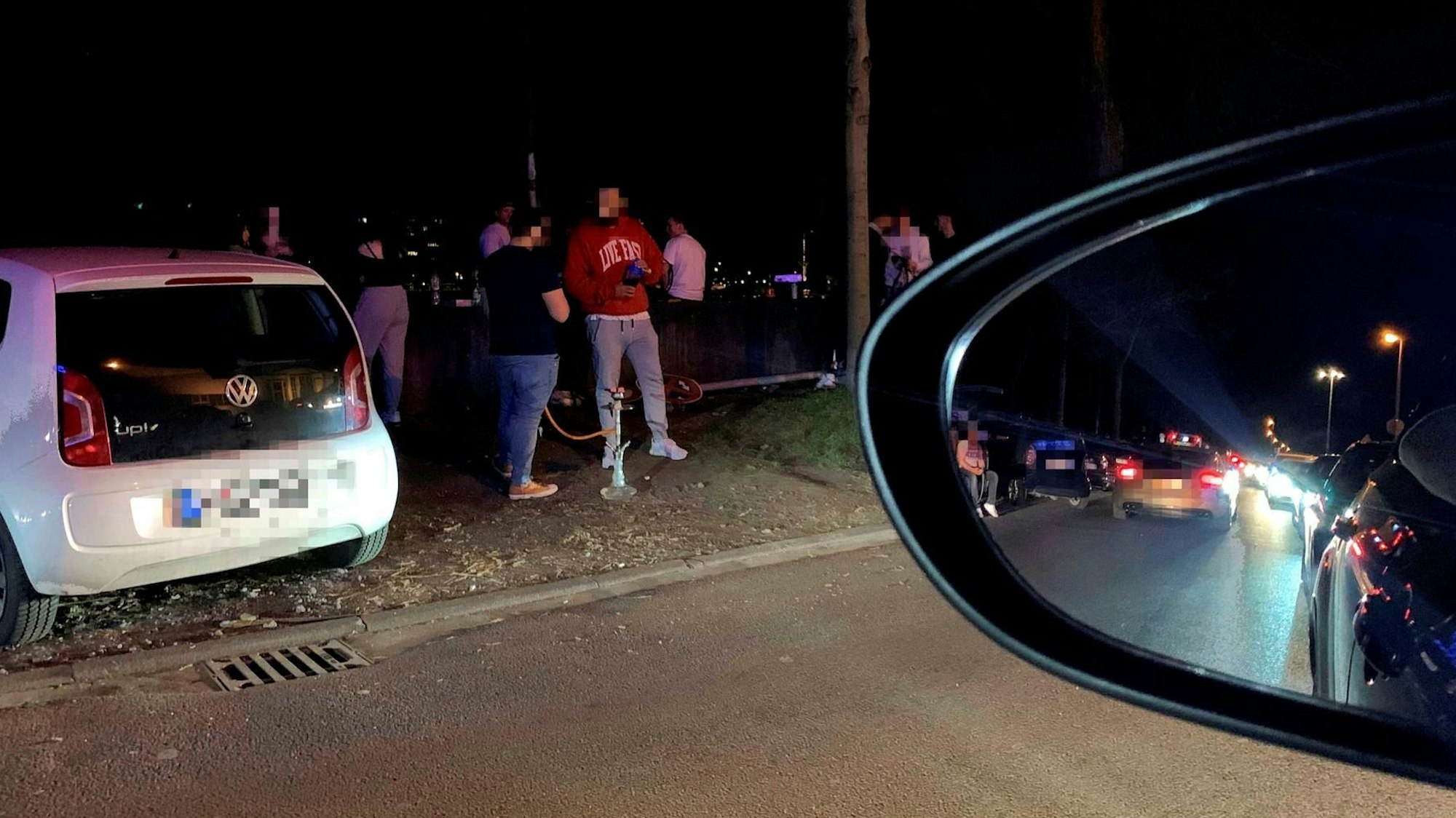 Raser- und Partyszene an der Alfred-Schütte-Allee