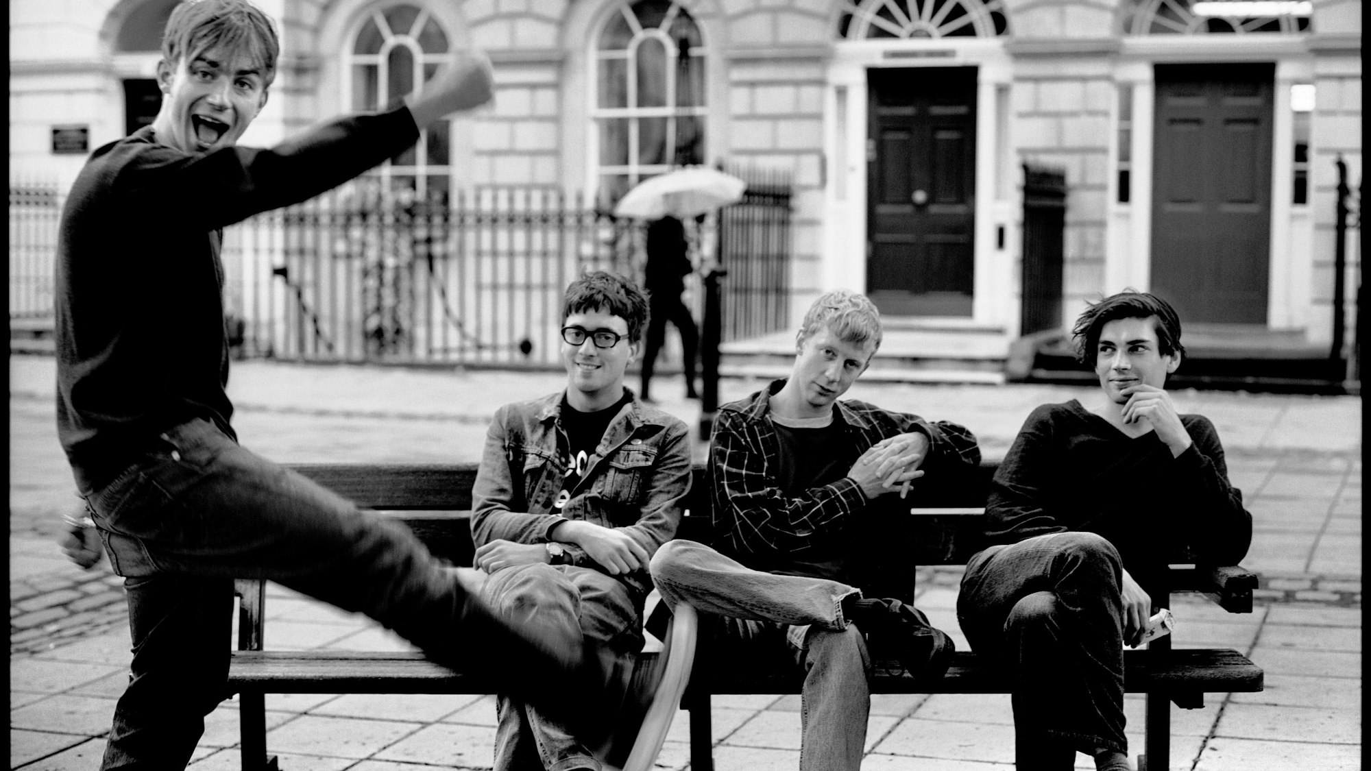 Die britische Band Blur sind Vertreter des Britpops und des passenden Looks. (Archivbild)