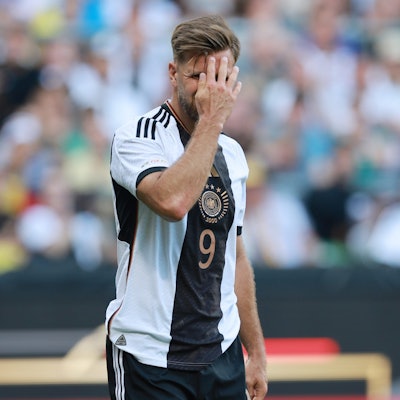 Deutschlands Niclas Füllkrug konnte beim 3:3 gegen die Ukraine einen Trteffer beisteuern.