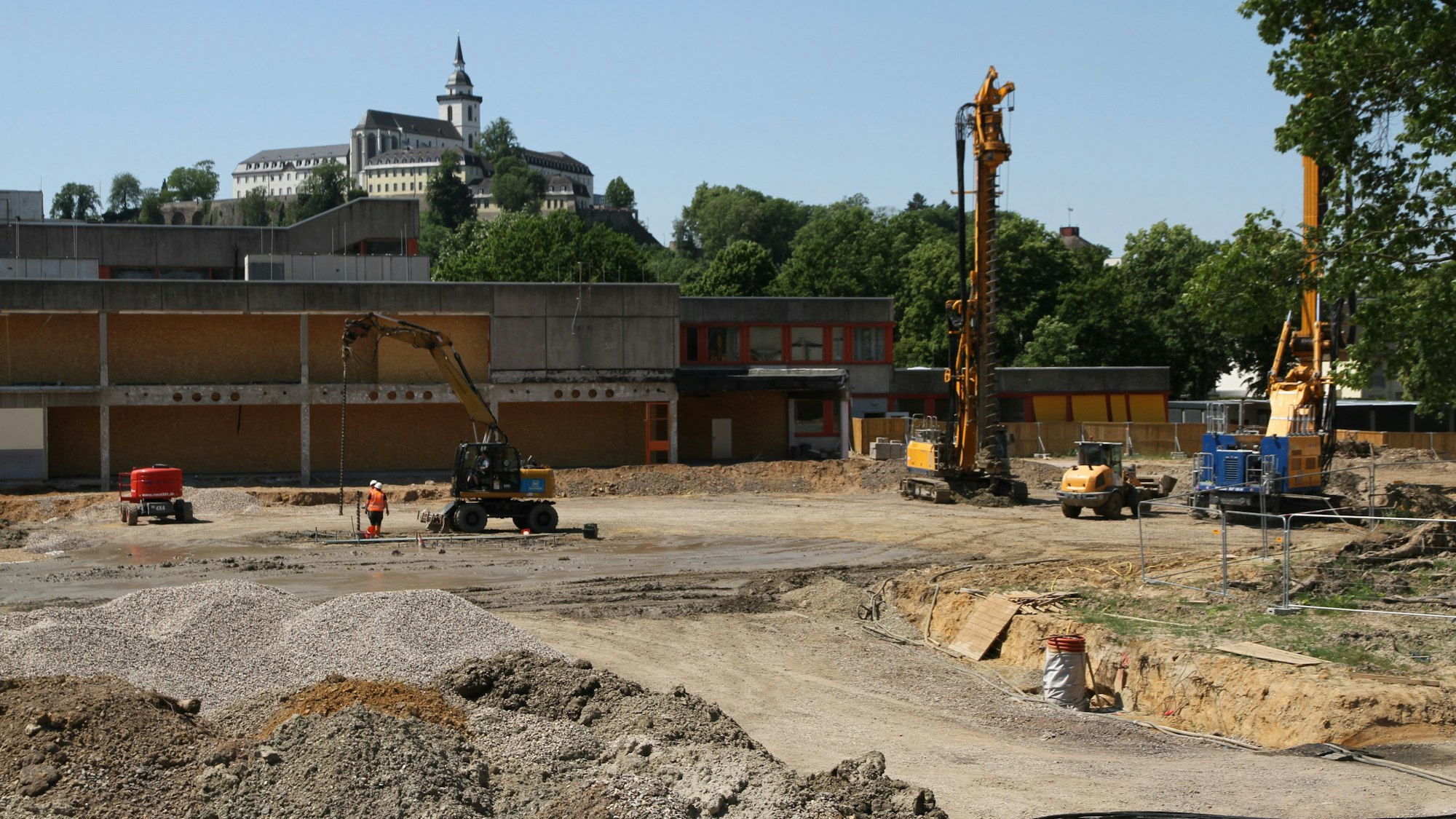 Die Baustelle des Bildungscampus Neuenhof
