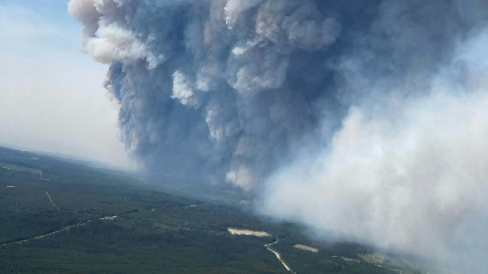 Waldbrand in Donnie Creek in British Columbia
