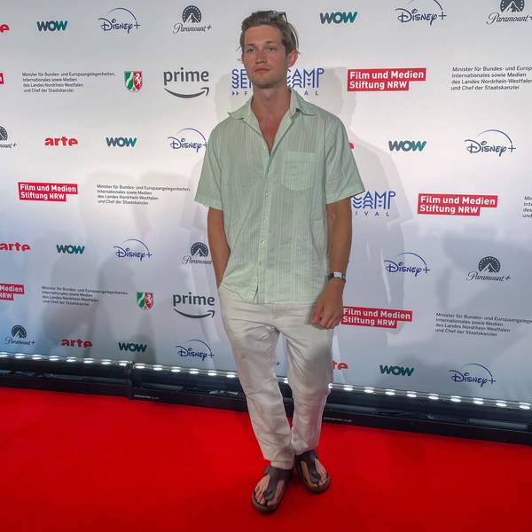 Damian Hardung bei der Eröffnung des Seriencamp-Festivals in Köln.