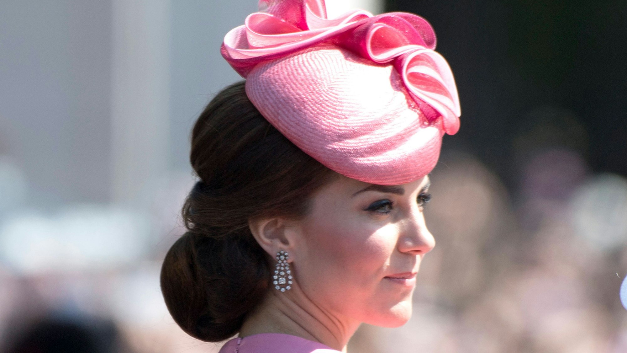 Prinzessin Kate trägt auch mal rosa, wie hier bei der Parade „Trooping the Colour“.