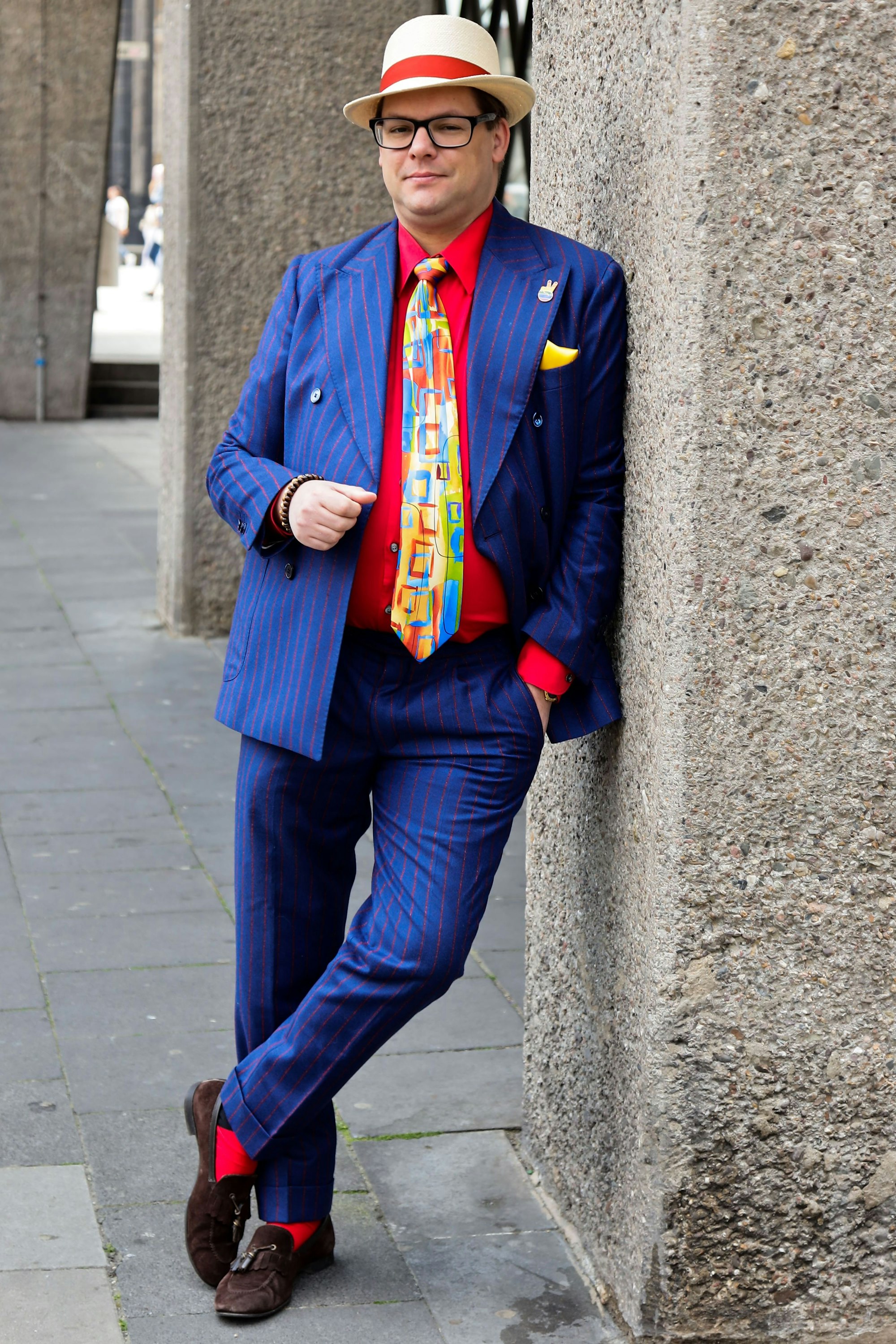 Axel Reitz im Juni 2023 am Domforum vor dem Kölner Dom