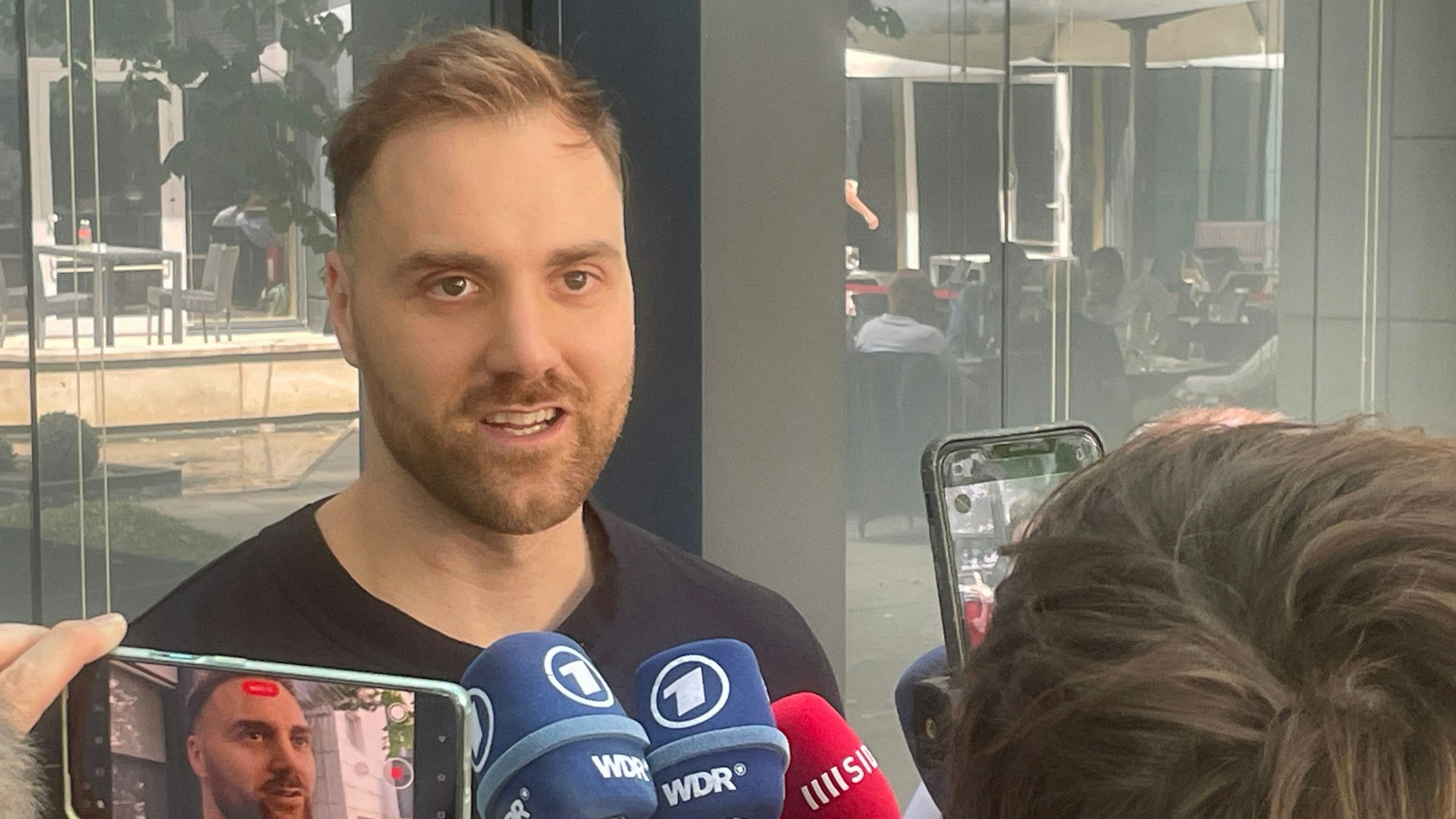 Andreas Wolff beim Media Day vor dem Final Four 2023 in Köln.