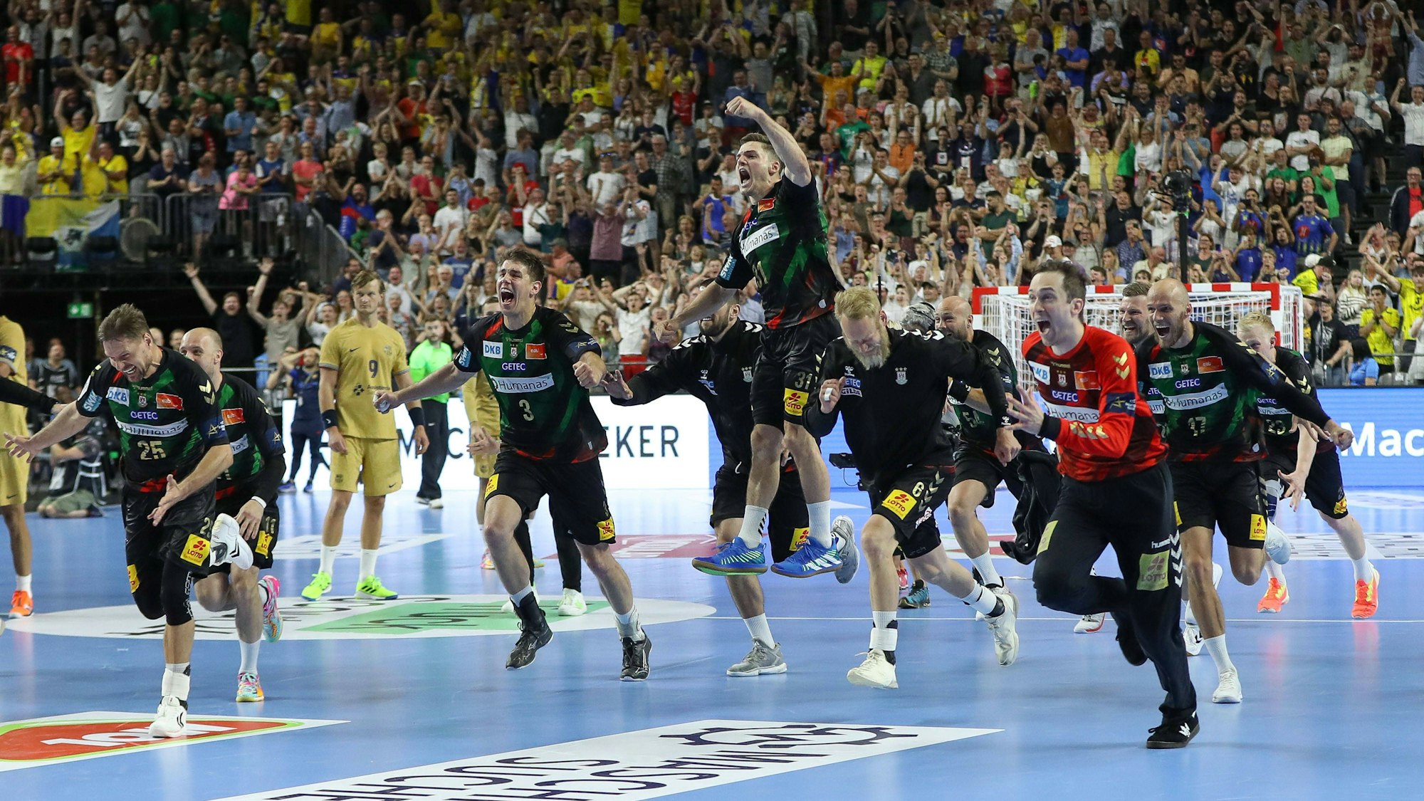 SC Magdeburg Jubel nach Spielende