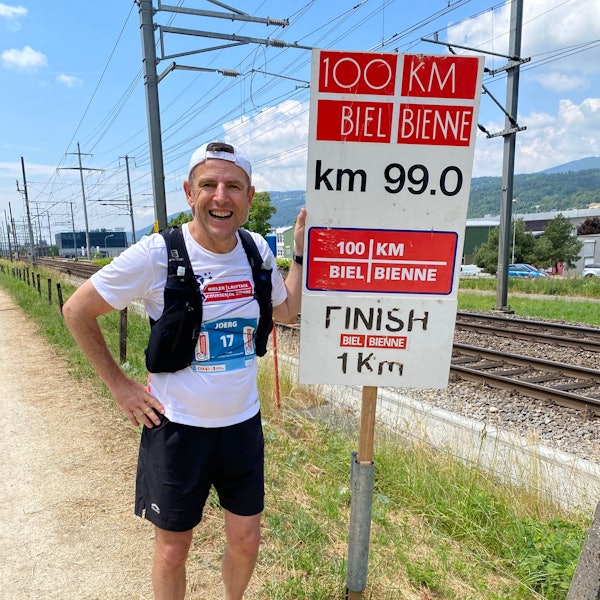 Jörg Löhr aus Eitorf lief den 100-Kilometerlauf in Biel in der Schweiz