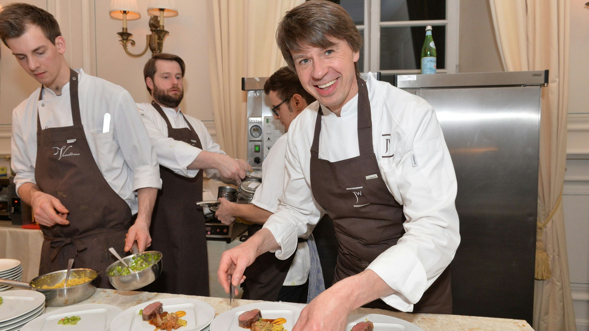 Joachim Wissler (r.) im Vendôme in Bensberg.