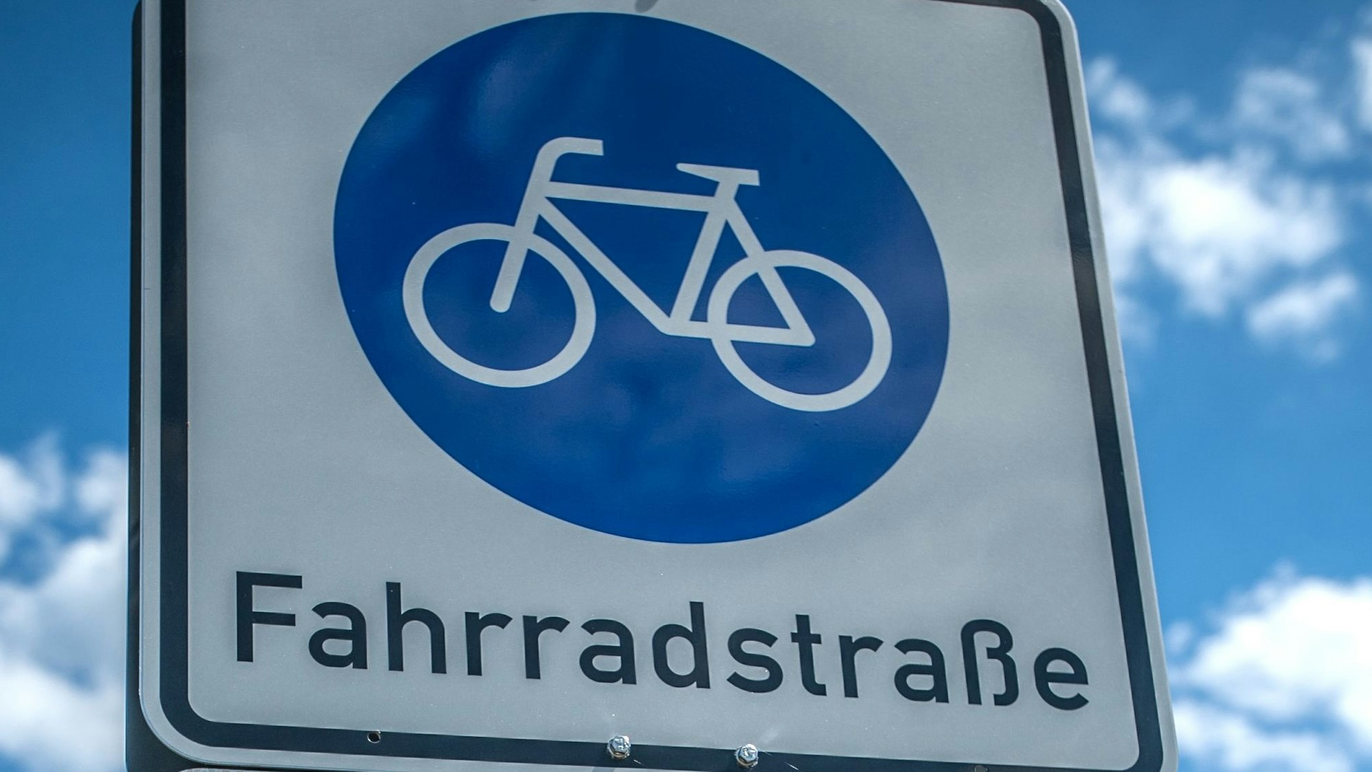 Ein Fahrradstraßen-Schild