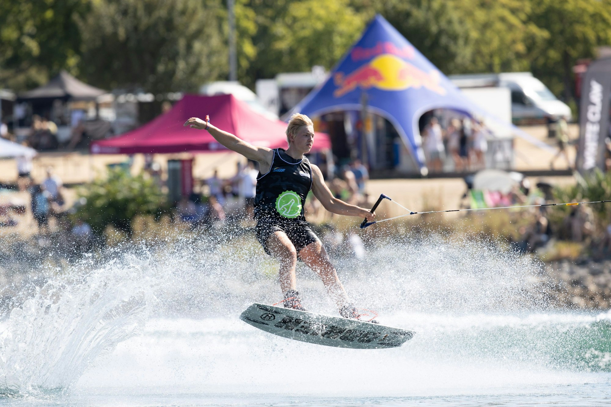 Wakeboarder auf dem Fühlinger See