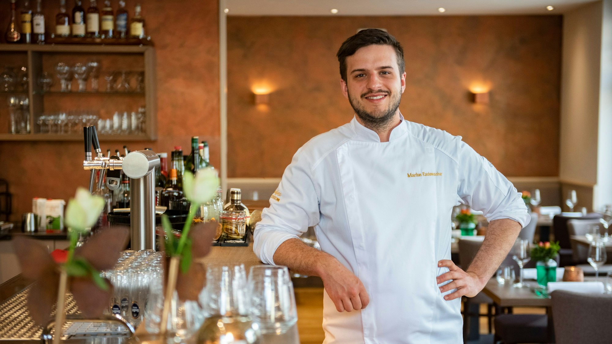 Koch Marlon Rademacher im Restaurant La Cuisine Rademacher.