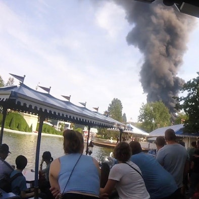 Im Europa-Park in Rust ist ein Brand ausgebrochen.