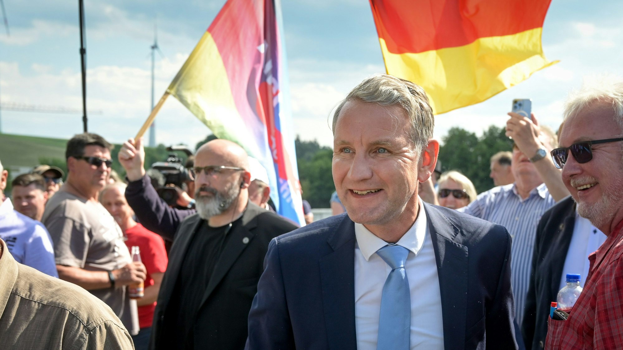 Björn Höcke, Landessprecher und Fraktionsvorsitzender der AfD in Thüringen. Bei ihm gab es im vergangenen Jahr eine Hausdurchsuchung.