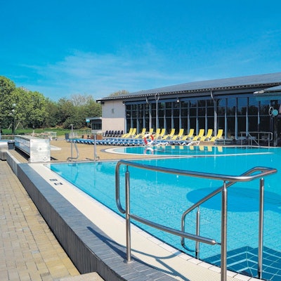 Das Foto zeigt ein Archivfoto von der Erftlagune ohne Besucher.