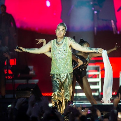 Robbie Williams auf dem Heartland Festival in Kvaerndrup in Dänemark.