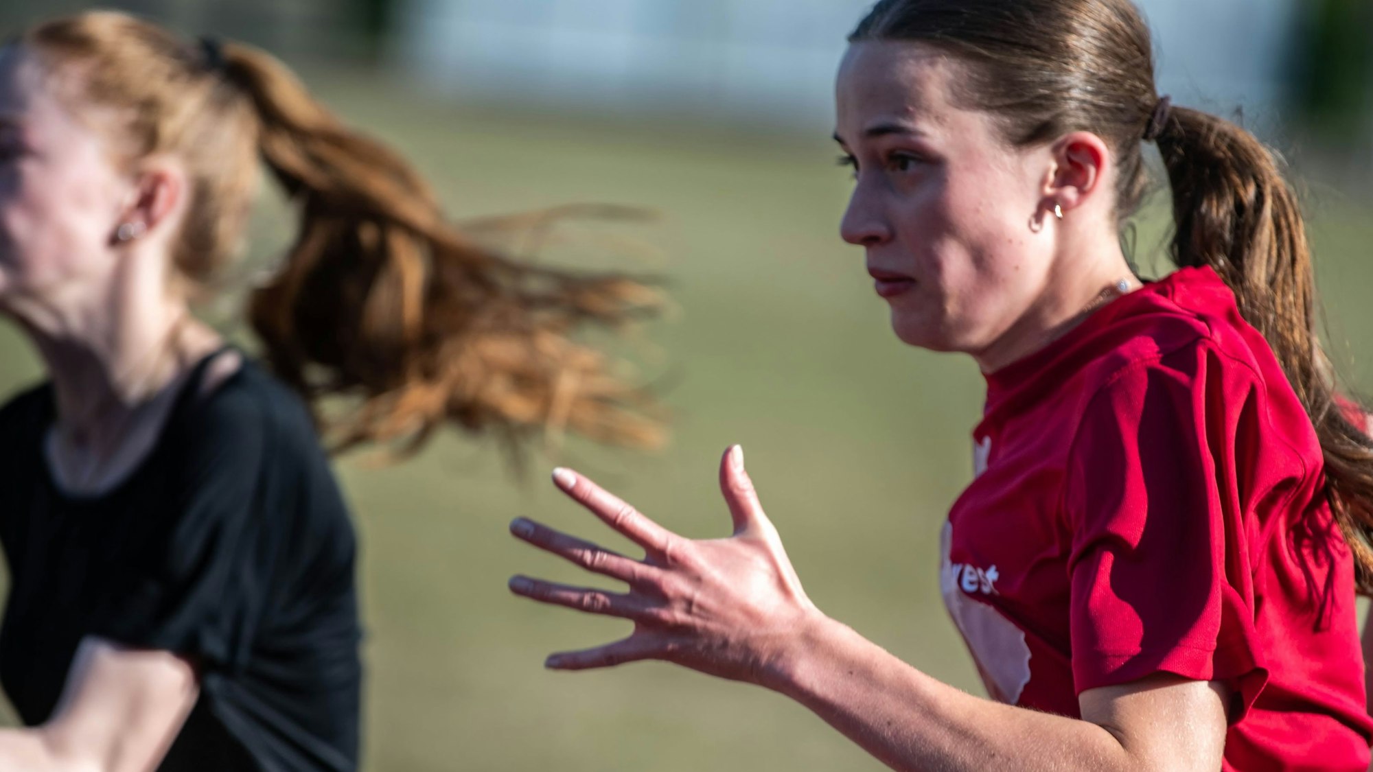Lisa Mauer beim Training des TuS Zülpich.