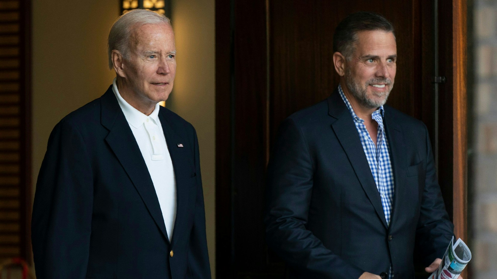 Joe und Hunter Biden nach einem Kirchenbesuch 2022