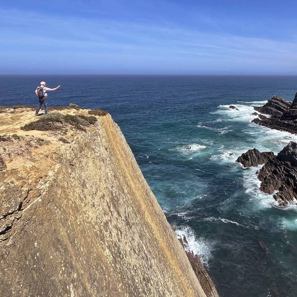 Blick auf den Atlantik von den portugiesischen Steilklippen am Cabo Sardao.