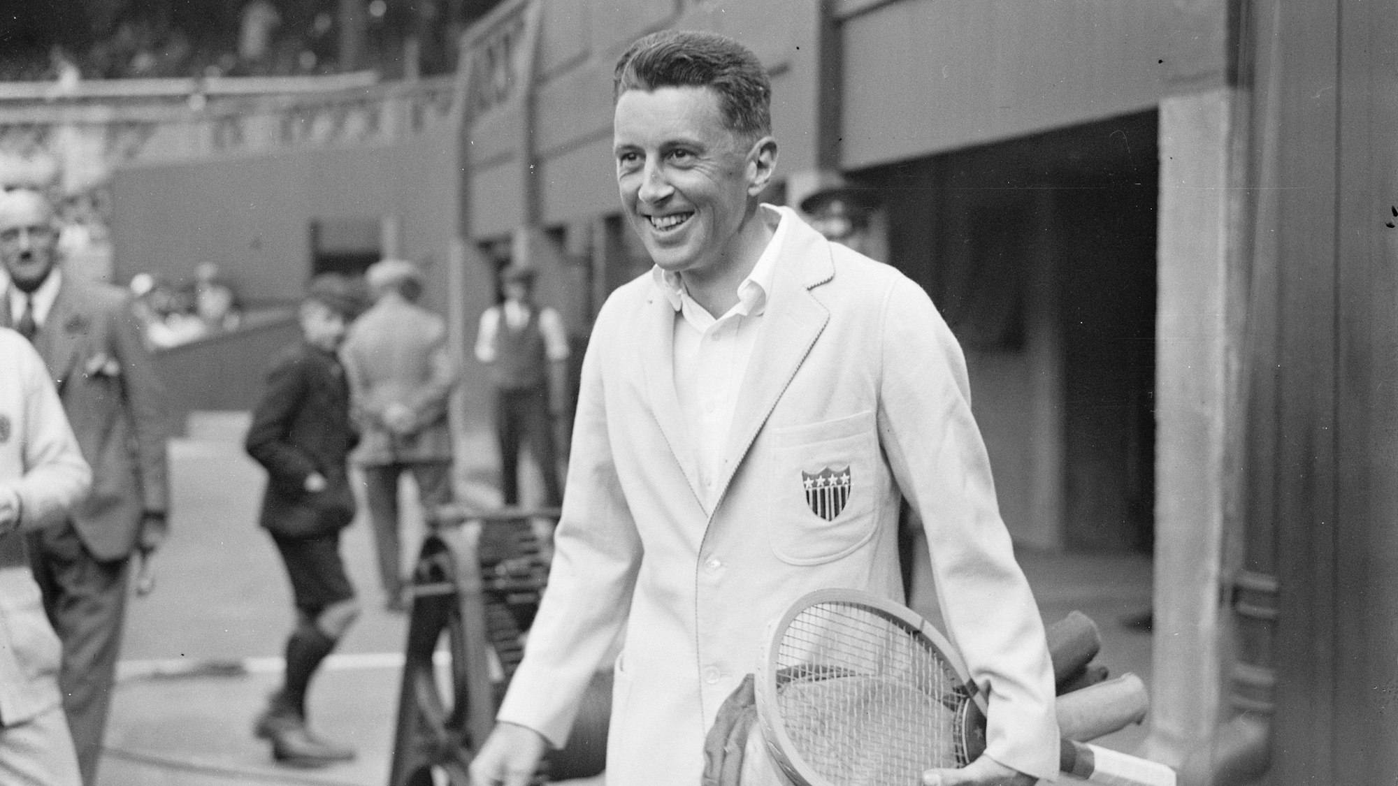 Richard Norris Williams nach einem Tennisspiel.