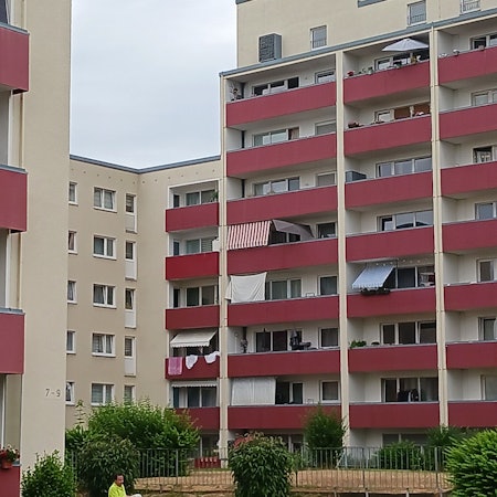 Wohnhochhäuser an der Haydnstraße in Siegburg-Deichhaus.