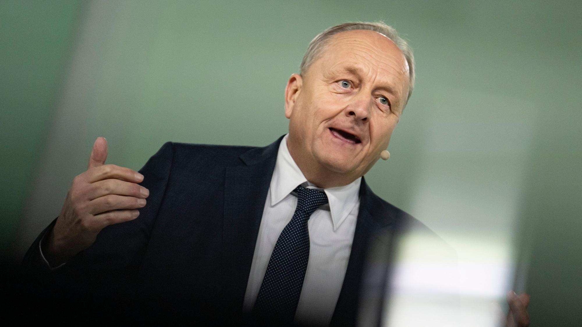 Joachim Rukwied, Präsident des Deutschen Bauernverbandes, bei einer Rede auf der Grünen Woche, der die weltgrößten Messe für Ernährung, Landwirtschaft und Gartenbau. (Archivbild)